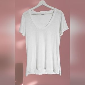 Women's James Perse Deep V Neck Tee